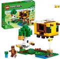 Produktbild: LEGO 21241 Minecraft Das Bienenhäuschen Farm-Spielzeug mit baubarem Haus, Kinder