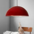 Produktbild: bamyum Lipeo Ø50 cm Industrielle Pendelleuchte Rot Metall Groß, Hängelampe Industriell Lampe Vintage Hängeleuchte, Retro Pendelleuchte Esstisch, Pendellampe, Esszimmerlampe, Küchenlampe