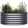 Produktbild: Blumfeldt - Hohes Halbrundes Gartenhochbeet, Verzinktes Stahl-material - Rost- & Frostschutz, 105x60x43 (bxhxl) - Einfach Zu Montieren, Ideal Fur Kreative Gartengestaltung & Effizienter Anbau