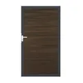 Produktbild: GrojaSolid BPC Universal Tor 100x180cm walnuss co-extr.-Rahmen DB 703 4250260965199