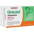 Produktbild: GINKOBIL ratiopharm 240mg, 120 Stück, Filmtabletten