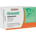 Produktbild: GINKOBIL-ratiopharm 120 mg Filmtabletten 120 St. PZN 06680881
