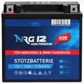 Produktbild: NRG Premium Stützbatterie 12V 12Ah AGM Backup Batterie A2115410001 und 61217586977 Longlife Technologie Gefüllt Geladen Aktiviert Absolut Wartungsfrei