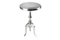 Produktbild: Beistelltisch Metall rund Ø 35 cm H: 55 cm Barock Design Silber Dreibein Tisch