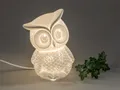 Produktbild: Porzellan Lampe Weiß 20 cm  Matt, Kinderzimmer Leuchte Nachttischlampe Formano