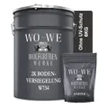 Produktbild: WO-WE Bodenversiegelung 2K Epoxidharz Bodenversiegelung Bodenbeschichtung W734, 1.5-9Kg, Klar/Farblos