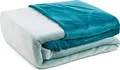 Produktbild: Gözze Bettwäsche Cashmere-Feeling Mikroflausch 155 x 220 cm aqua/petrol