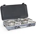 Produktbild: Brunner Gaskocher Devil Kookmaster Camping Kocher 2 Flammig Gas Herd 2x 2400 W