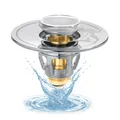 Produktbild: Drain Magic 2‑in‑1 Waschbeckenstöpsel mit Abflusssieb