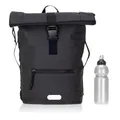 Produktbild: Rucksack Herren Fahrradrucksack Plane Time Evo Kurierrucksack 12825 Schwarz +f