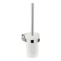 Produktbild: hansgrohe WC-Bürstengarnitur Logis Uni. chr, Wandmont., Eins. Mattglas, Messing