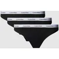 Produktbild: Calvin Klein Underwear String mit elastischem Bund im 3er-Pack in Black, Größe XL