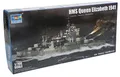 Produktbild: Trumpeter 05794 - Modellbausatz HMS Queen Elizabeth 1941, Blau, Grau, Grün, Grau, Marineblau, Weiß