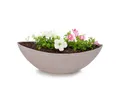 Produktbild: matches21 HOME & HOBBY Blumentopf Große Pflanzschale oval 39 cm für draussen Dekoschale sand beige (1 St), Blumen-Schale als wetterfeste Friedhof-Schale Grab-Schmuck Grabschale
