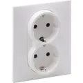 Produktbild: Legrand SEANO 2-fach Schutzkontakt-Steckdose mit erhöhtem Berührungsschutz (765125)
