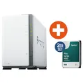 Produktbild: Synology DS223j NAS System 2-Bay 12 TB inkl. 2x 6 TB Synology HDD HAT3300-6T