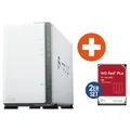 Produktbild: Synology Diskstation DS223j NAS System 2-Bay inkl. 2x 6 TB WD RED Plus WD60EFPX