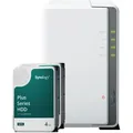 Produktbild: Synology DS223j 8TB Plus HDD NAS-Bundle NAS inkl. 2x 4TB Synology Plus 3.5 Zoll SATA Festplatte