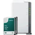 Produktbild: Synology DS223j 16TB Plus HDD NAS-Bundle NAS inkl. 2x 8TB Synology Plus 3.5 Zoll SATA Festplatte