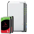 Produktbild: Synology DS223j 16TB IronWolf NAS-Bundle NAS inkl. 2x 8TB IronWolf 3.5 Zoll SATA Festplatte BDL_DS223j+ST8000VN004X2
