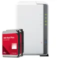 Produktbild: Synology DS223j 8TB WD Red Plus NAS-Bundle NAS inkl. 2x 4TB WD Red Plus 3.5 Zoll