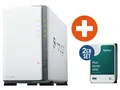 Produktbild: Synology DS223j NAS System 2-Bay 12 TB inkl. 2x 6 TB Synology HDD HAT3300-6T