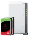 Produktbild: Synology DS223j 12TB Seagate IronWolf NAS-Bundle NAS inkl. 2x 6TB Seagate IronWo