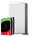 Produktbild: Synology DS223j 8TB Seagate IronWolf NAS-Bundle NAS inkl. 2x 4TB Seagate IronWol