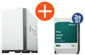 Produktbild: Synology DS223j NAS System 2-Bay 32 TB inkl. 2x 16 TB Synology HDD HAT3310-16T
