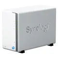 Produktbild: Synology DS223j NAS 2-Bay Server Weiß Hot-Plug HDD SSD SATA Ethernet RJ-45