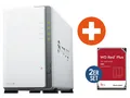 Produktbild: Synology Diskstation DS223j NAS System 2-Bay inkl. 2x 4 TB WD RED Plus WD40EFPX