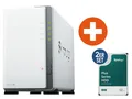 Produktbild: Synology DS223j NAS System 2-Bay 24 TB inkl. 2x 12 TB Synology HDD HAT3310-12T