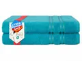 Produktbild: Hammetex 2er Badetücher Set, 100% Baumwolle Premium Qualität Groß 70x140cm Duschtücher, Weich Saugstark Schnell Trocknendes Badetücher, Türkis