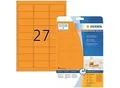 Produktbild: HERMA Farbige Etiketten 5141 Orange Rechteckig DIN A4 63,5 x 29,6 mm 540 Etiketten pro Packung