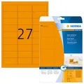 Produktbild: HERMA 5141 Neonetiketten A4 63,5x29,6mm 540 Stück Papier matt neon orange
