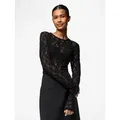 Produktbild: pieces Spitzenshirt PCHAZEL LS LACE TOP NOOS schwarz XL (42)