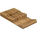 Produktbild: Relaxdays Messerhalter Bambus Natur für 12 Messer 4,5 cm x 43,5 cm x 23 cm 1,8 kg