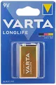 Produktbild: VARTA 10510122 - Longlife 9V Block 6LR61 Batterie Alkaline E-Block Batterien, Kapazität 565 mAh - ideal für Feuermelder, Rauchmelder und Stimmgerät