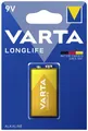 Produktbild: Varta LONGLIFE 9V Bli 1 9V Block-Batterie Alkali-Mangan 565 mAh 9V 1St.