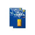 Produktbild: 2x VARTA LongLife 6LR61 Alkaline Batterie 9 Volt E-Block MN1604 4122 9V