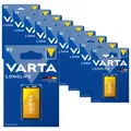 Produktbild: 10x VARTA LongLife 6LR61 Alkaline Batterie 9 Volt E-Block MN1604 4122 9V