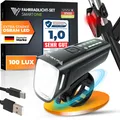 Produktbild: SMART Fahrradlicht Set 100LUX, 2000mAh Power-Akku, Auto-Sensor, StVZO zugelas...