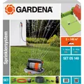 Produktbild: GARDENA Komplett-Set mit Versenk-Viereckregner OS 140, Sprinklersystem, grau