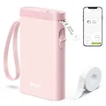 Produktbild: Nelko Etikettendrucker, Bluetooth P21 Selbstklebendes Etikettiergerät Tragbarer beschriftungsgerät selbstklebend Labeldrucker, Kabelloser, Mini Label Printer mit iOS Android,Für Zuhause, Rosa