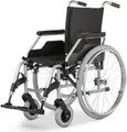 Produktbild: Meyra Rollstuhl Budget 9.050, Steckachse, Seitenteile 577, silverline, PU>>>>SB 46 cm