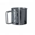 Produktbild: Basic Nature - Edelstahlbecher Faltgriff Gr 0,35 l grau