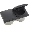 Produktbild: Berker Integro Flow Doppelsteckdose Deckel anthrazit Steckdose anthrazit