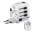 Produktbild: Hama Weltreiseadapter für 150 Länder – universell, kompakt, mit Audio-Adapter