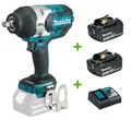 Produktbild: Makita DTW1002Z Akku-Schlagschrauber 18V 1000Nm DTW1002 + 2x Akku 3Ah + Ladeger.