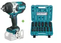 Produktbild: Makita DTW1002Z Akku-Schlagschrauber 18V 1000Nm DTW1002 + Schlagnuss-Set 14-tlg